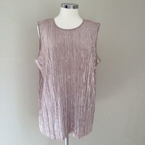 Vince Camuto Pleated Sleeveless Top - Size Medium